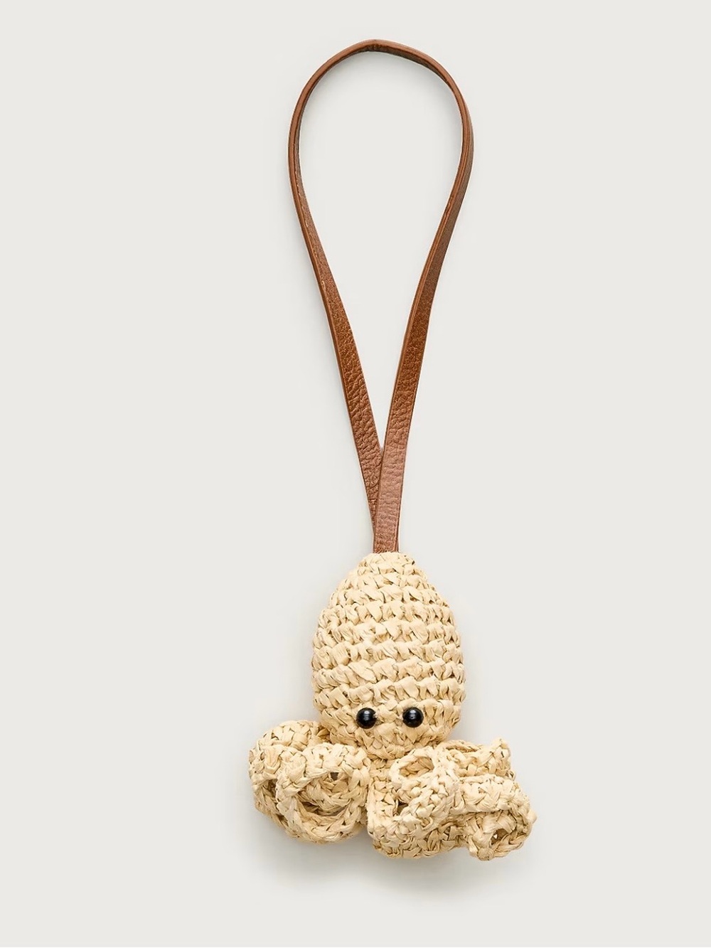 J. Crew Handwoven Raffia Octopus Bag Charm. Brand new!